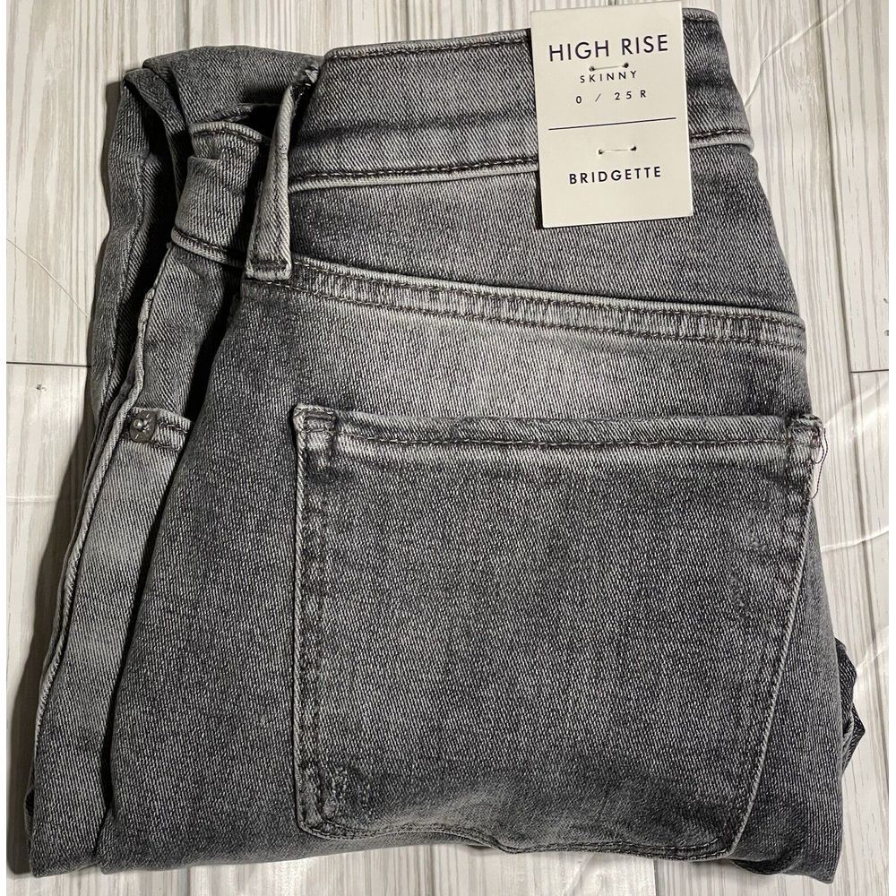 NWT Lucky Brand Women's High Rise Bridgette Skinny Jeans Raw Hem 0/25 Distressed